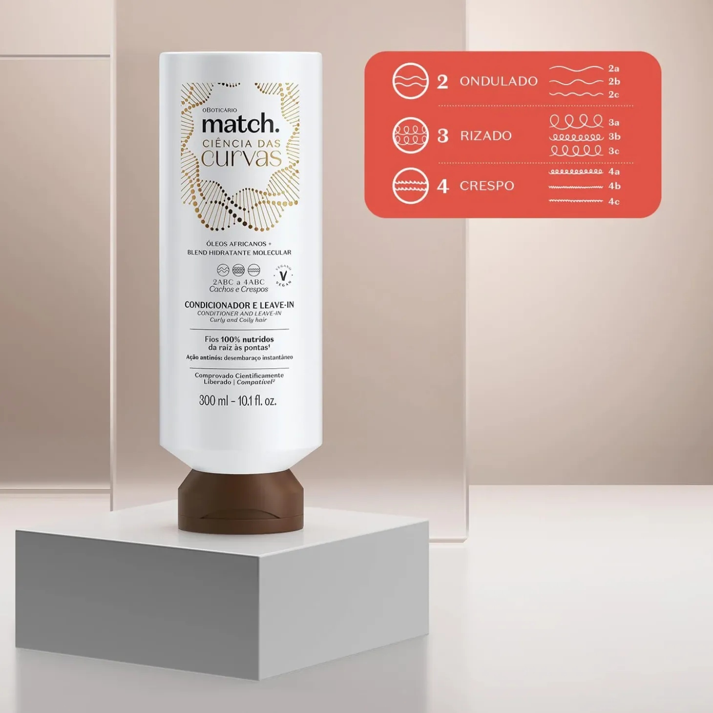 ACONDIONADOR HIDRATANTE CIENCIA CURVAS 300 ML MATCH
