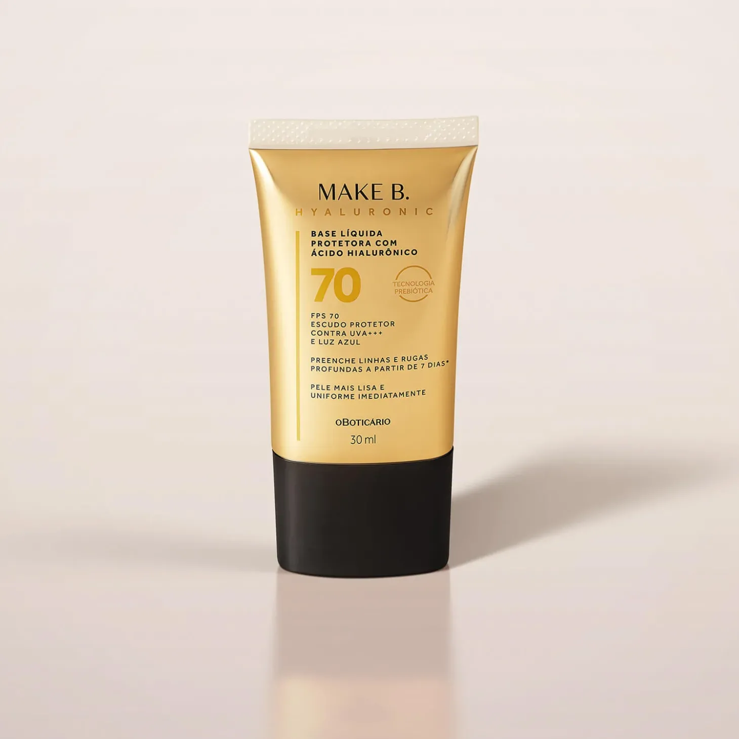 Base liquida protectora hialuronica Fps70 30Ml Make B.