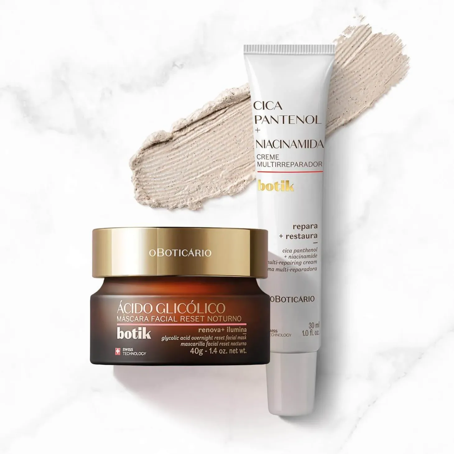 BOTIK COMBO MASCARA FACIAL NOCTURNA + CREMA REPARADORA CICA PANTENOL A