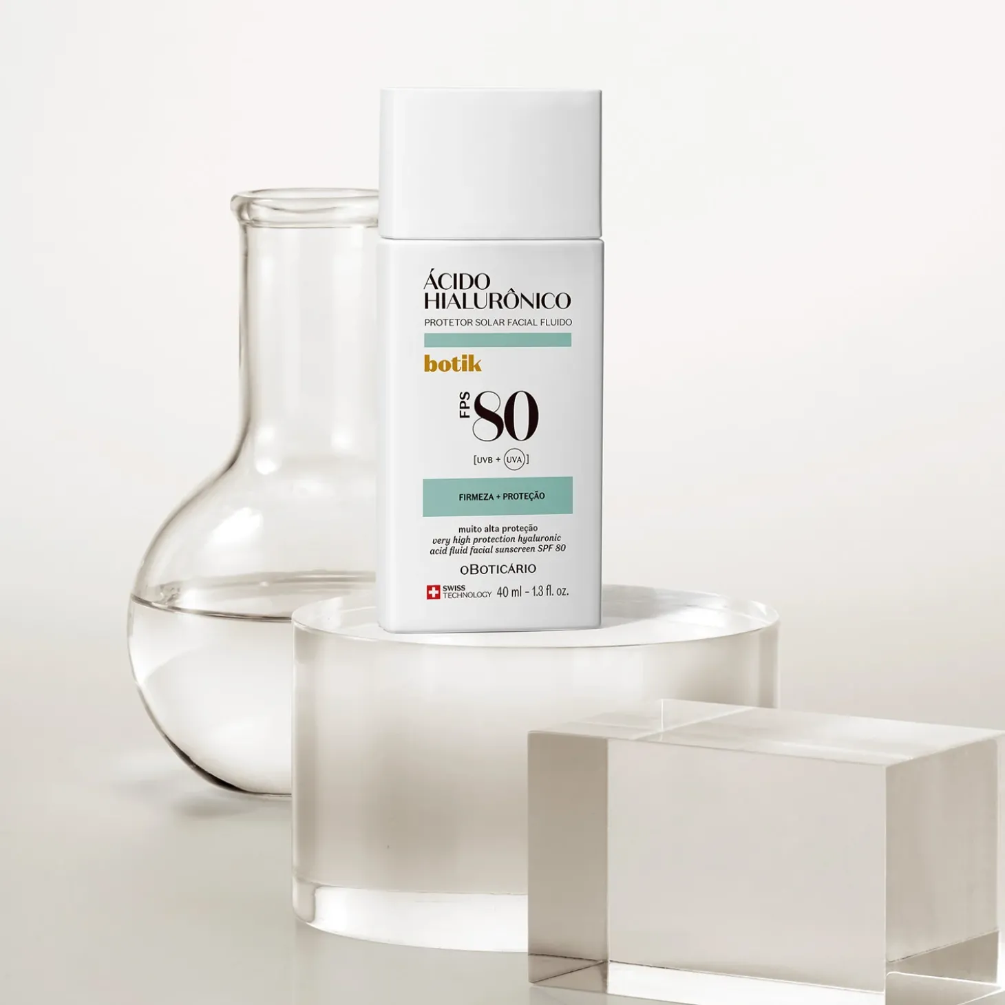 BOTIK PROTECTOR SOLAR FACIAL FPS 80 ACIDO HIALURONICO 40ml