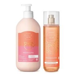 Combo Cuide-se Bem Pessego: Locion Corporal 400ml + Body Splash 200ml