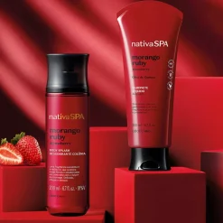 COMBO DE REGALO CUIDADO CORPORAL MORANGO RUBY BODY SPLASH + JABON LIQUIDO CORPORAL NATIVA SPA