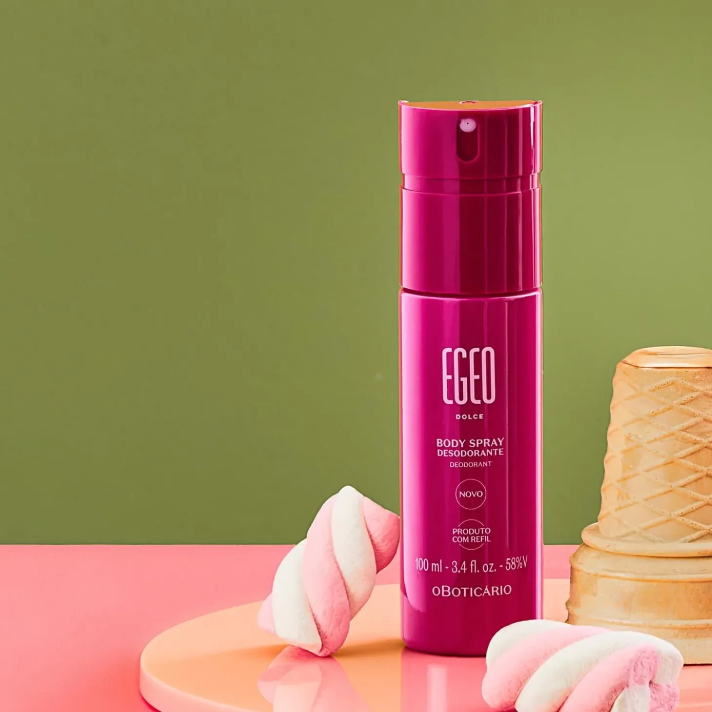 Desodorante body spray de mujer dolce de Egeo 100ML