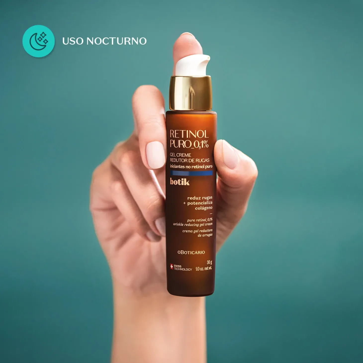 Gel Crema Reductora de Arrugas – Retinol Puro, 30 g Botik