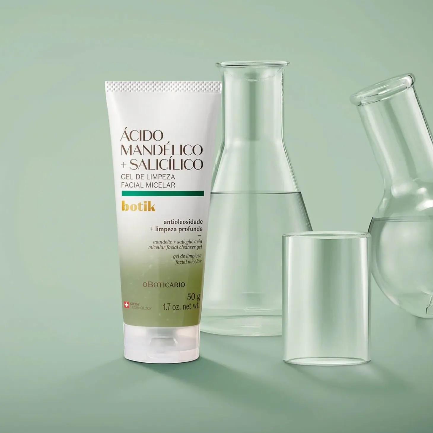 Gel de limpieza facial micelar acido madélico+Salicílico 50G Botik