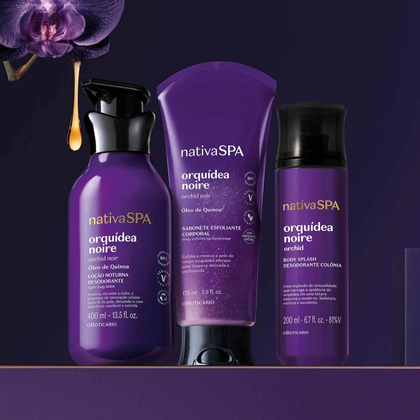Kit cuidado corporal orquidea noire