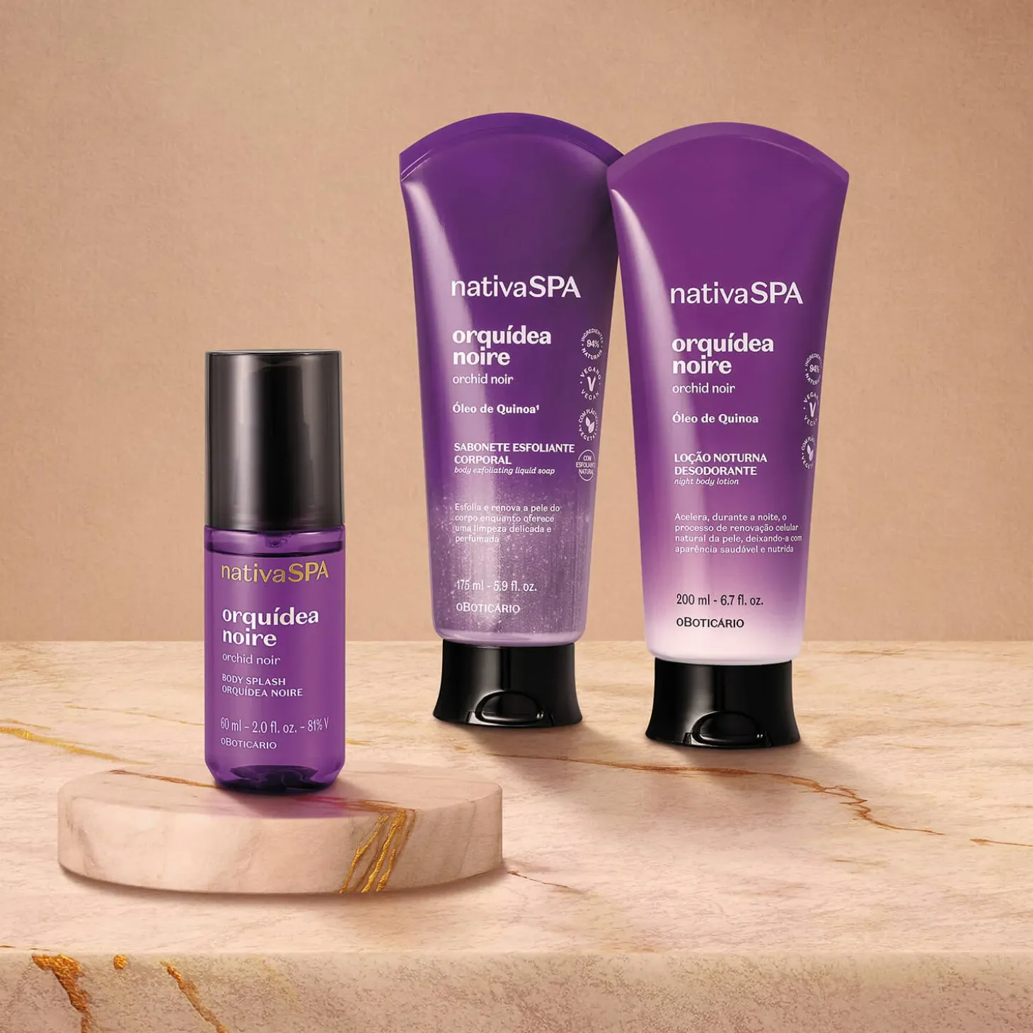 Kit de regalo amor y amistad Nativa Spa Orquídea negra