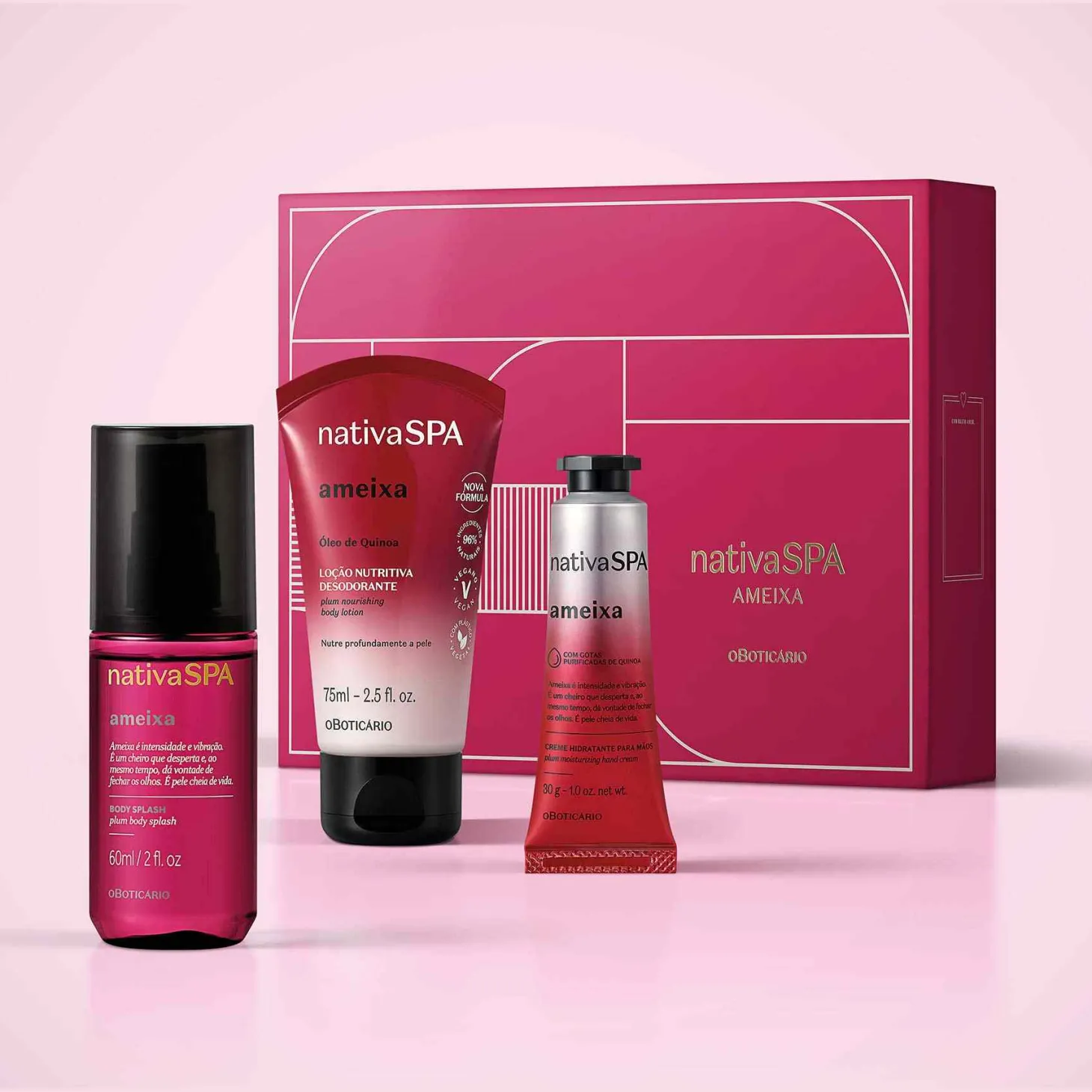 Kit de regalo para mujer Mini Kit Nativa Spa Ameixa Nativa SPA