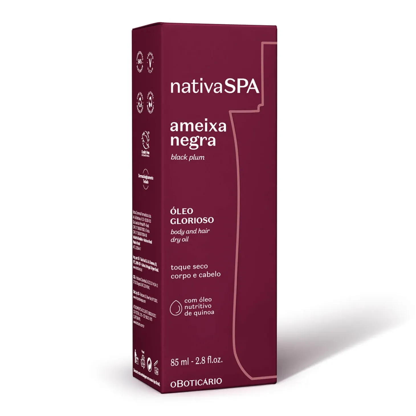 ÓLEO CORPORAL AMEIXA NEGRA 85ml NSPA