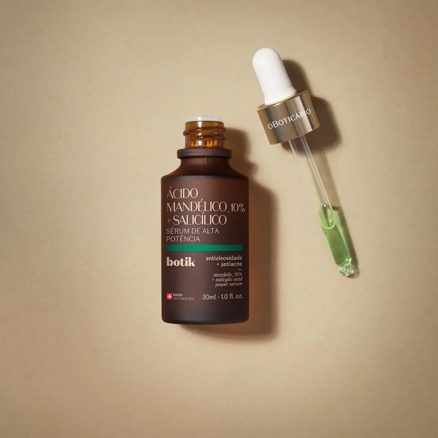 SERUM FACIAL ACIDO MANDELICO + SALICILICO 30ml BOTIK